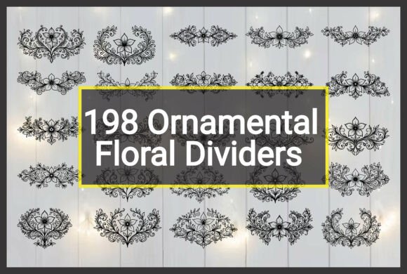 198 Ornamental Floral Dividers Bundle: A Designer’s Take on This Graphic Freebie