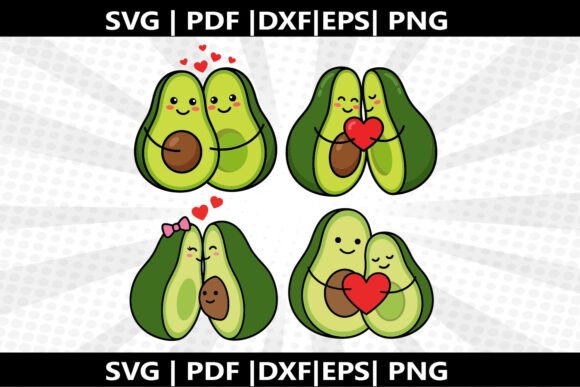 Avocado Couple SVG for Cricut: A Freebie Graphic That Adds Charm