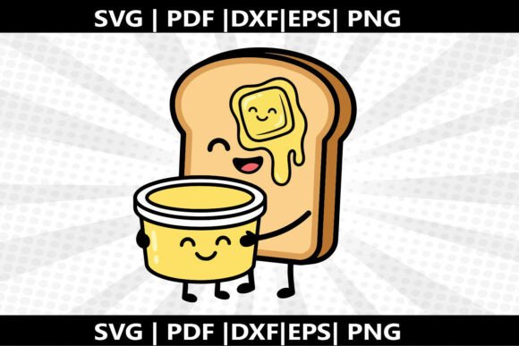 Bread Butter SVG Cricut Cut File: A Versatile Graphic Design Asset for Local Business Branding
