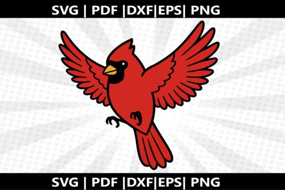 Cardinals Bird SVG Cricut Cut File: A Vibrant Graphic Freebie for Branding and Packaging