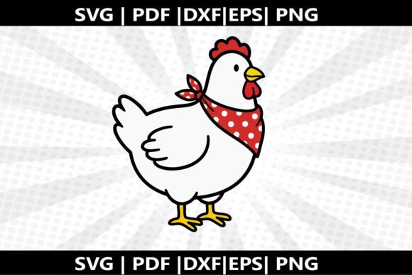 Chicken Bandana SVG Cricut Cut File: A Graphics Freebie for Creative Branding