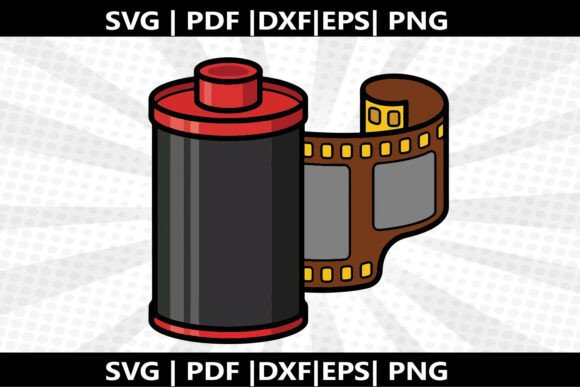 Film Canister SVG Cricut Cut File – A Versatile Graphic Design Freebie