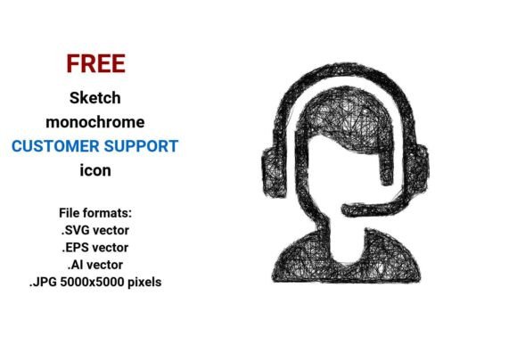 FREE Sketch Customer Support Icon Review for Embroidery Projects