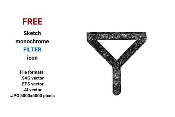 FREE Sketch Filter Icon: A Versatile Graphic Design Asset for Digital Sellers