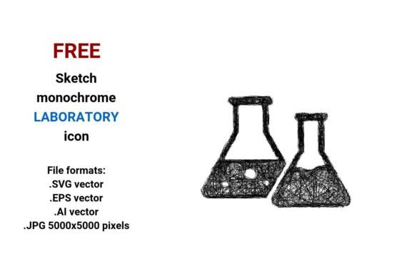 FREE Sketch Laboratory Icon: A Versatile Graphic Design Asset for Content Creators
