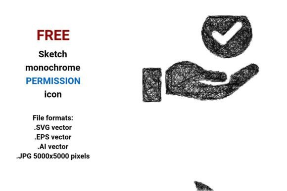 FREE Sketch Permission Icon: A Versatile Graphic Design Asset for Branding and Marketing