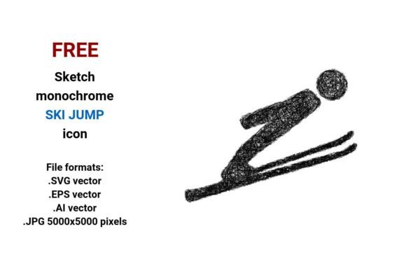 FREE Sketch Ski Jump Icon: A Practical Embroidery Design Review
