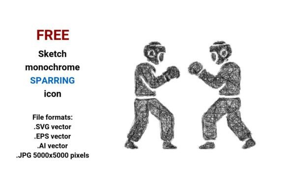 FREE Sketch Sparring Icon for Local Business Branding and Design Projects