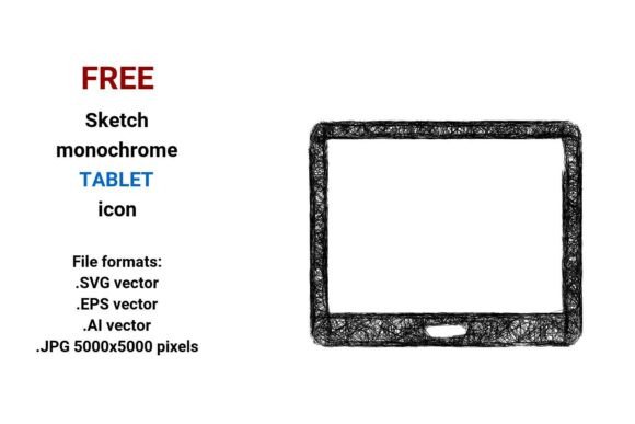 FREE Sketch Tablet Icon: A Practical Graphic Design Freebie for Digital Sellers