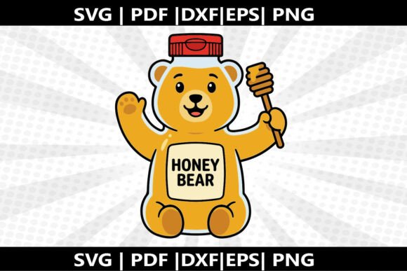 Honey Bear Bottle SVG: A Versatile Freebie for Creative Branding