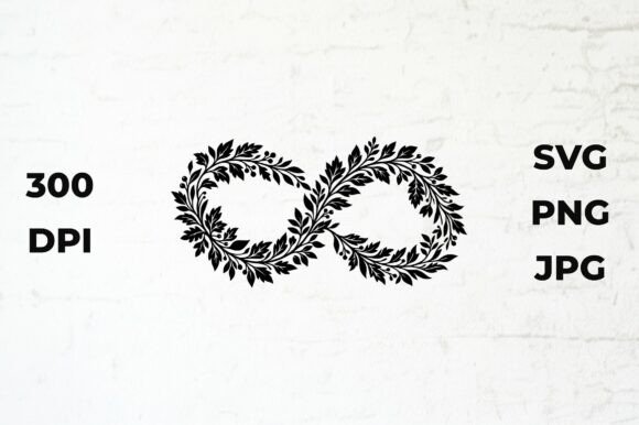 Infinity Symbol Vector Silhouette Design: A Modern Freebie for Creative Projects