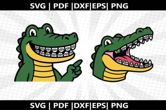 Open Wide Alligator SVG for Crafts, Graphics & Freebies