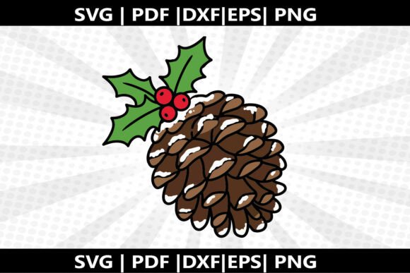 Pinecone Winter SVG Cricut Cut File: A Graphic Design Asset for Seasonal Branding