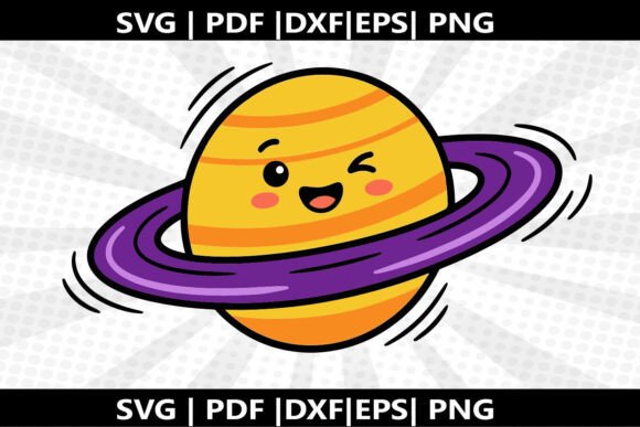 Planet Ring SVG Cricut Cut File: A Freebie with Graphic Design Potential