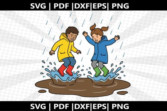 Puddle Jump SVG Cricut Cut File: A Versatile Freebie for Creative Projects