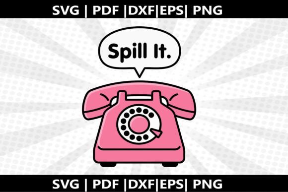 Rotary Phone Gossip SVG: A Versatile Graphic Design Asset for Creative Branding