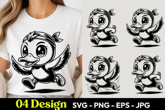 Running Baby Chick SVG PNG: A Versatile Graphic for Handmade Creations