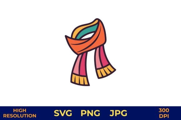 Striped Scarf Vector in Bold Colors Review